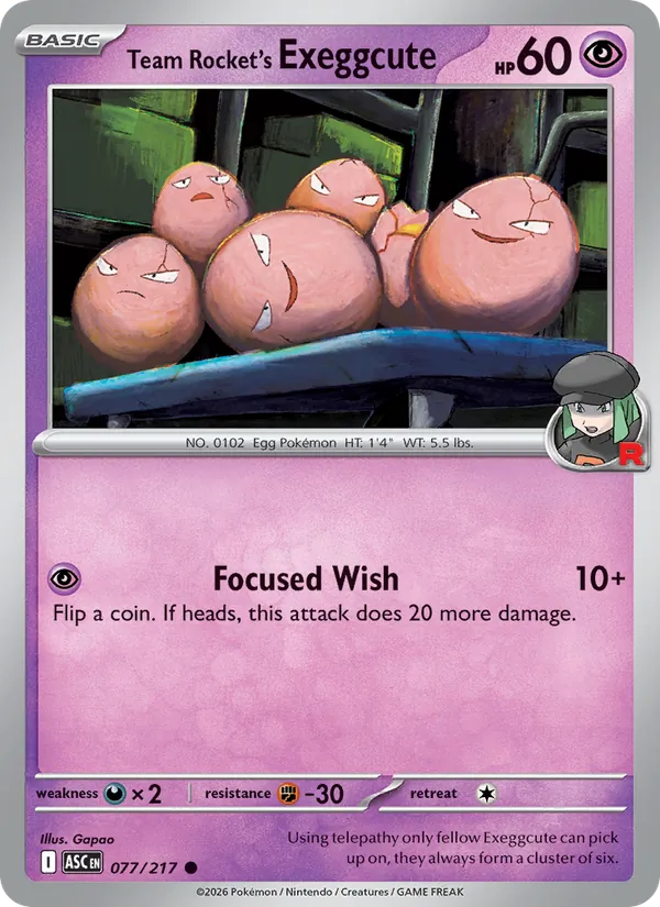 Exeggcute del Team Rocket