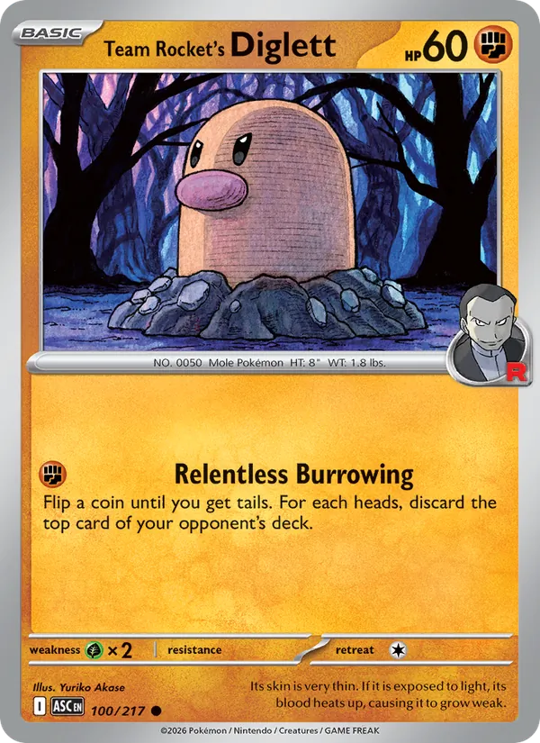 Diglett del Team Rocket