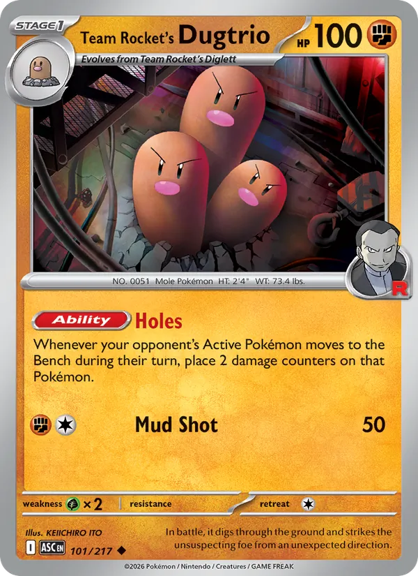 Dugtrio del Team Rocket