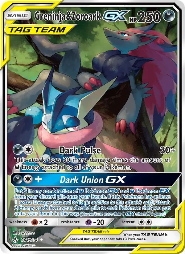 Greninja e Zoroark GX