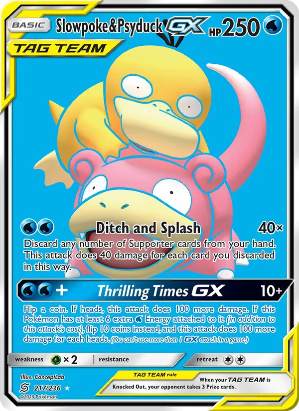 Slowpoke e Psyduck GX
