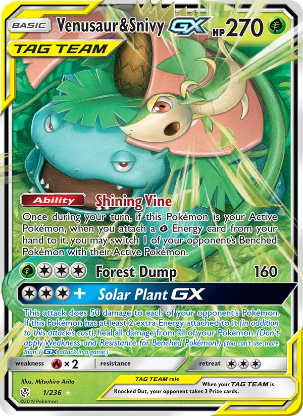 Venusaur e Snivy GX