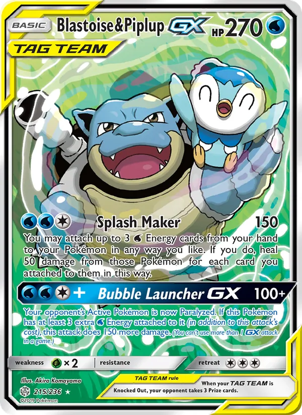Blastoise e Piplup GX