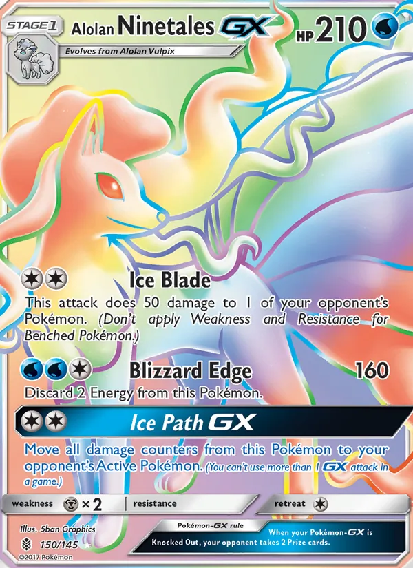 Ninetales di Alola GX