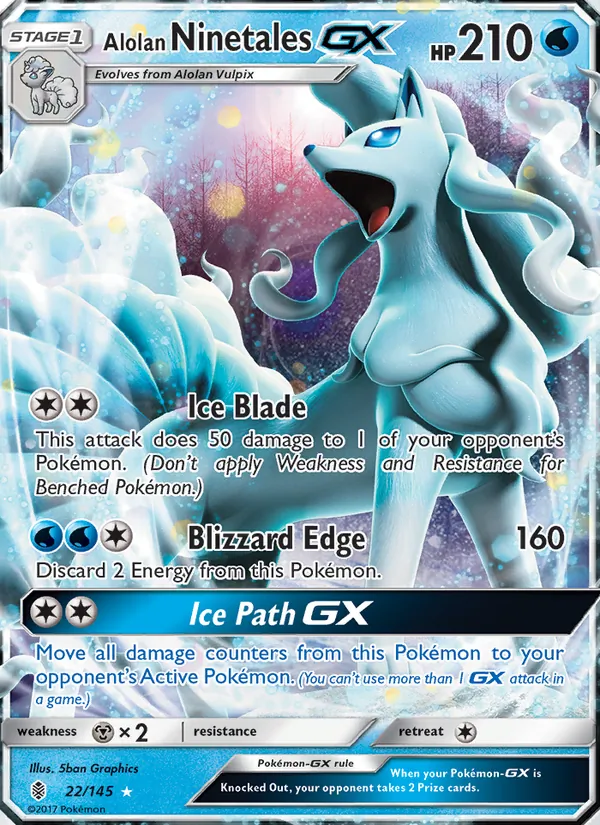 Ninetales di Alola GX