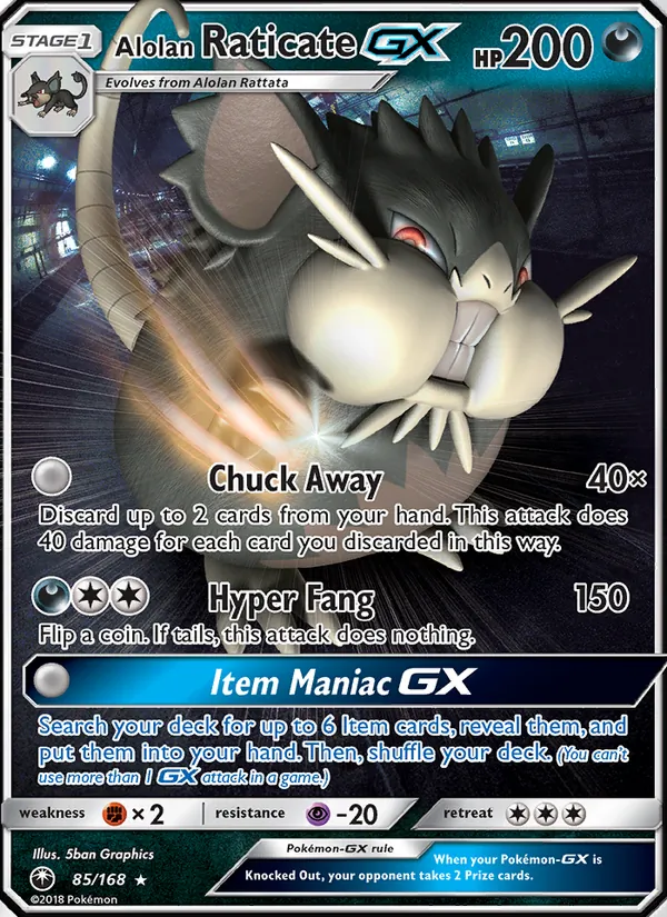 Raticate di Alola GX