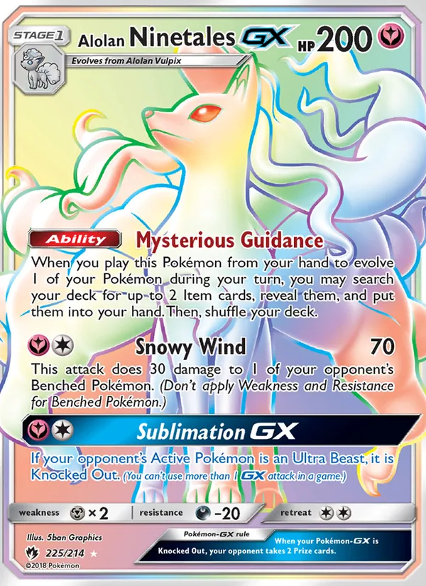 Ninetales di Alola GX