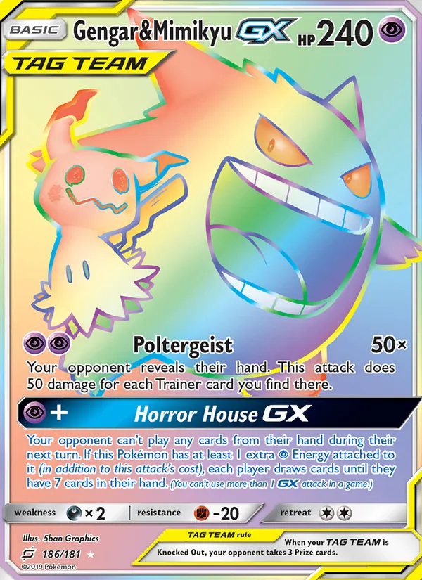 Gengar e Mimikyu GX