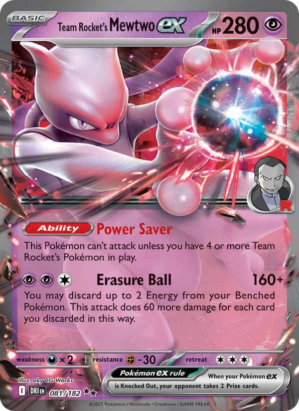Mewtwo-ex del Team Rocket