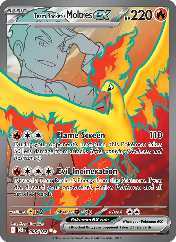 Moltres-ex del Team Rocket