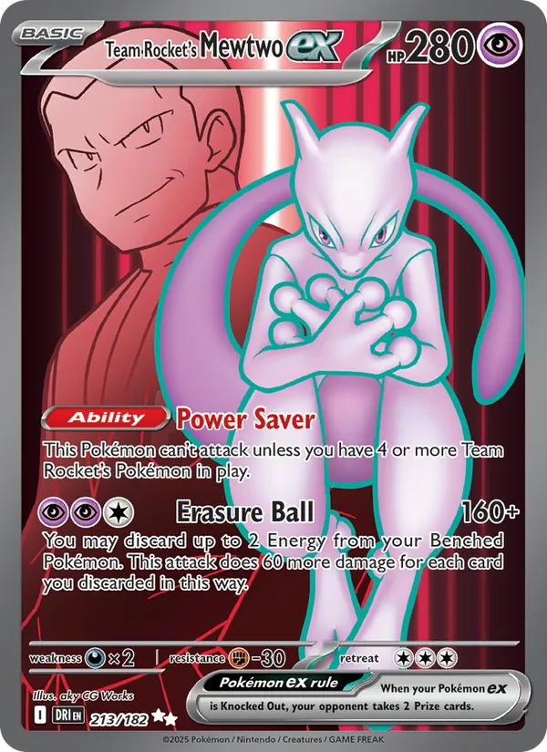 Mewtwo-ex del Team Rocket