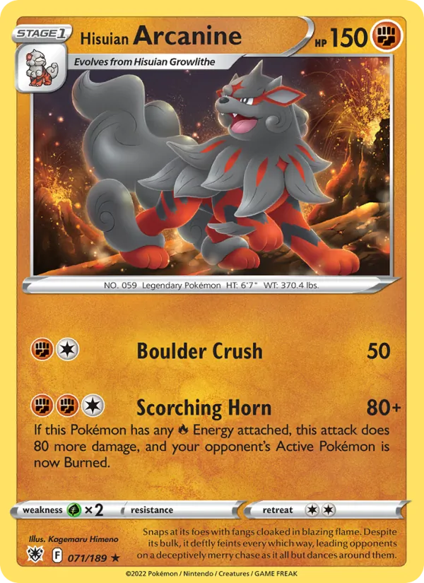 Arcanine di Hisui