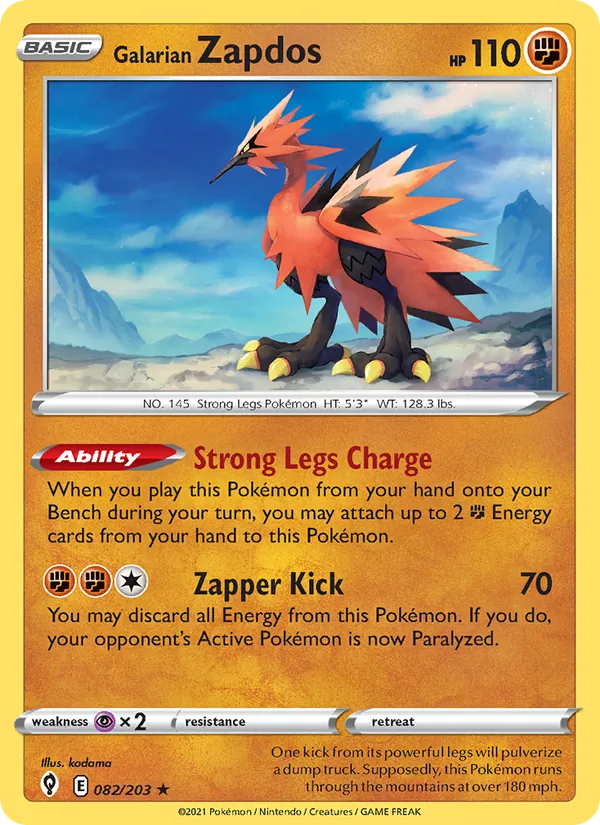 Zapdos di Galar
