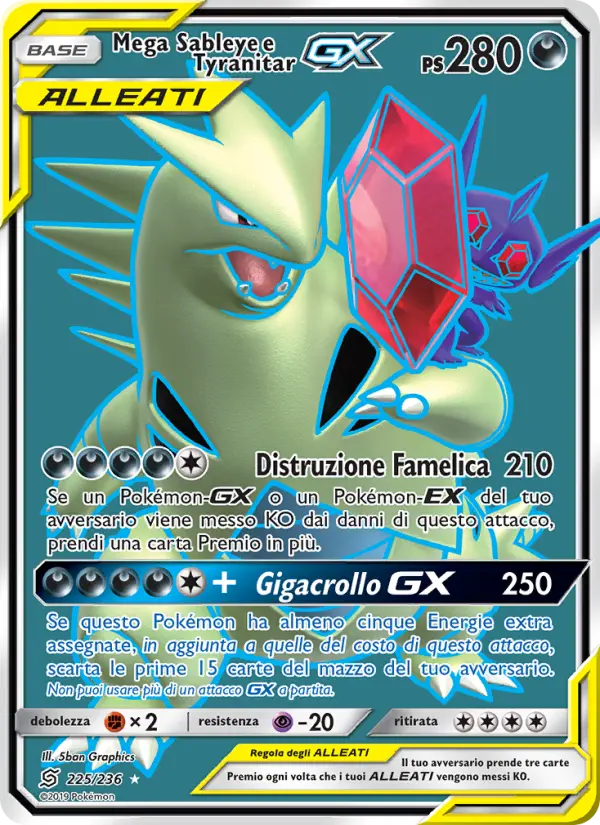 Mega Sableye e Tyranitar GX
