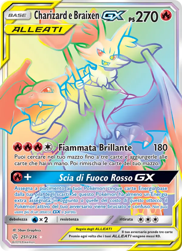 Charizard e Braixen GX