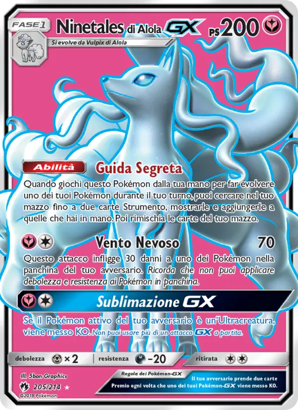 Ninetales di Alola GX
