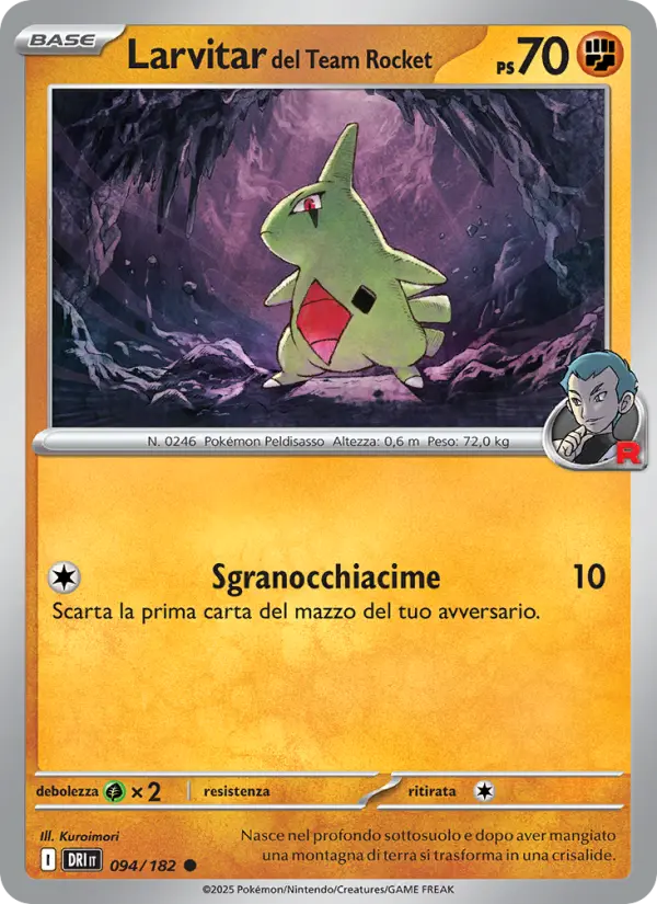 Larvitar del Team Rocket