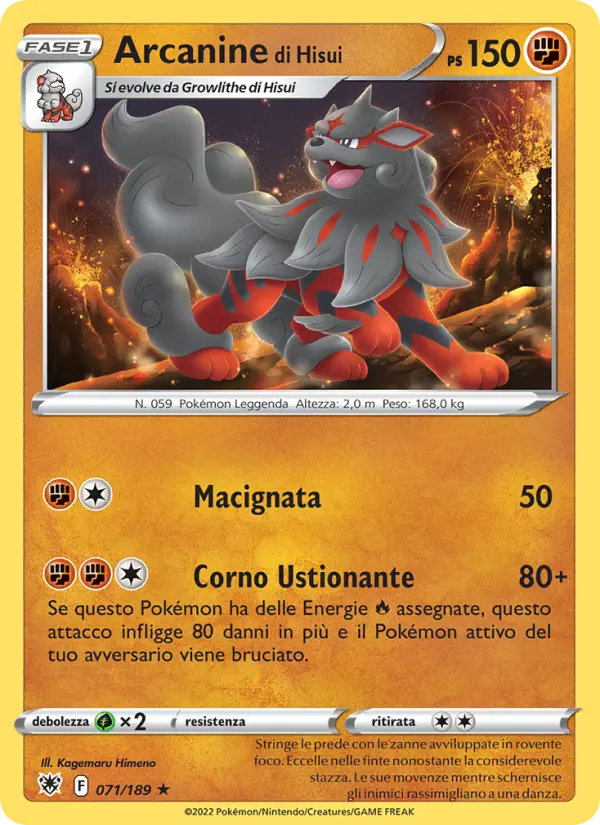 Arcanine di Hisui