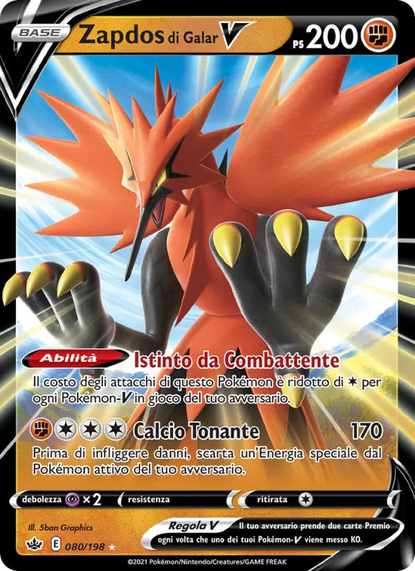 Zapdos di Galar V