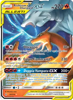 Reshiram e Charizard GX