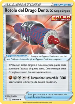 Rotolo del Drago Dentuto Colpo Singolo